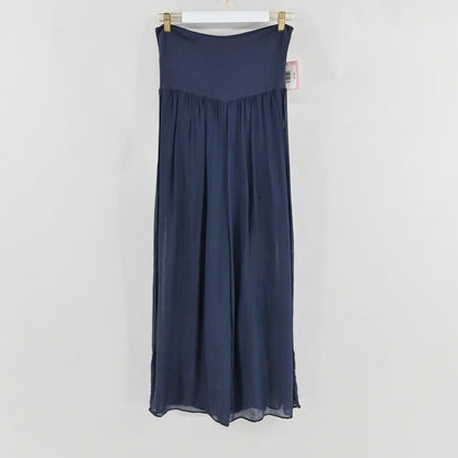 Amati Blue Silk Pants Size M