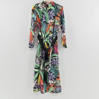 120% Lino Tropical Linen Dress Size L