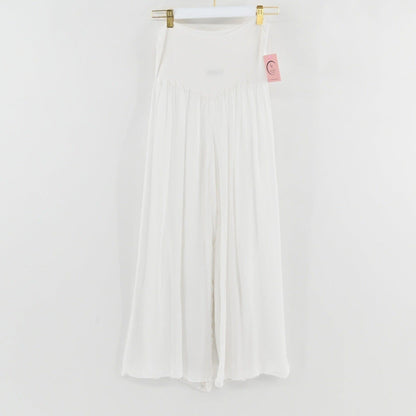 Amati White Silk Pants 2-Pc Set Size M