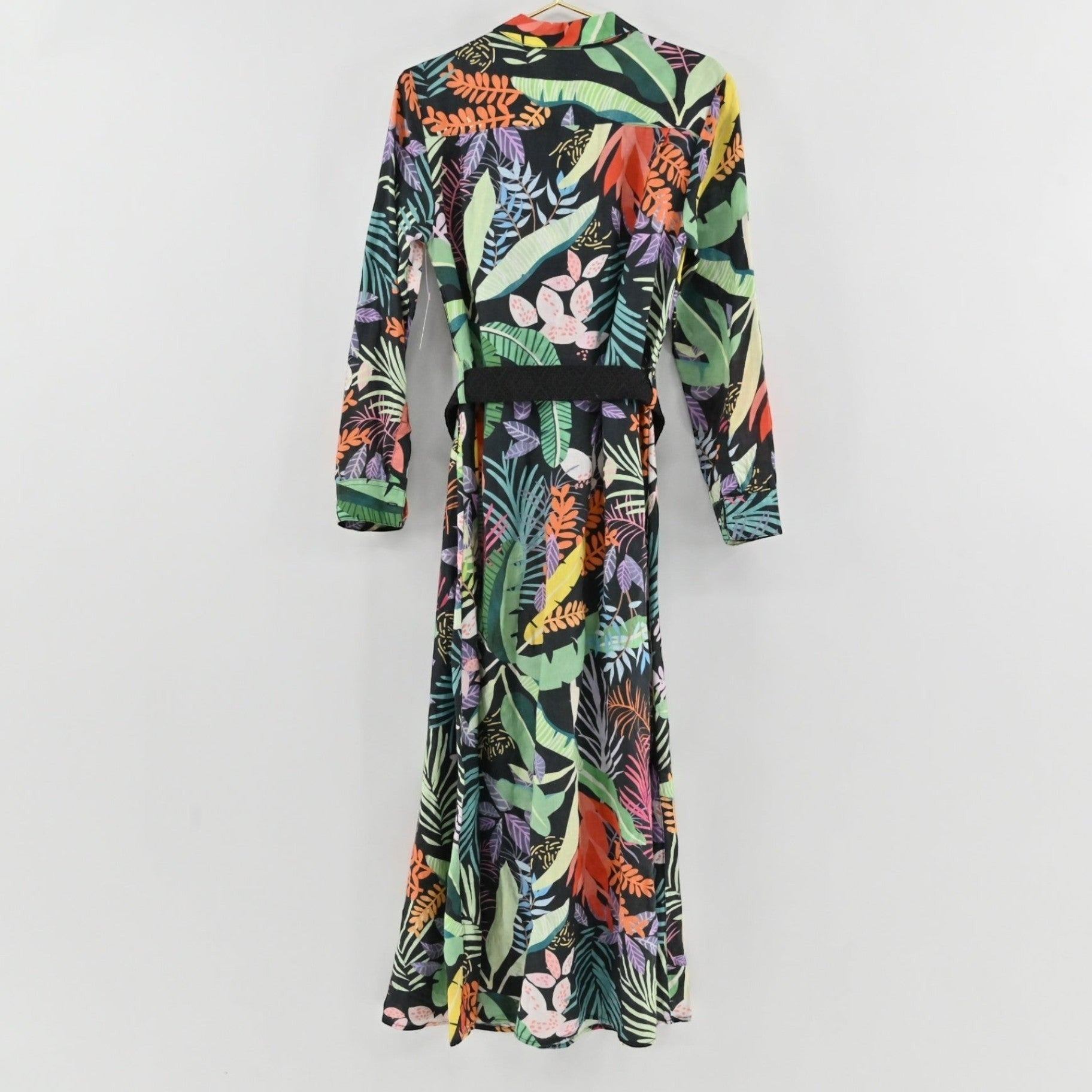 120% Lino Tropical Linen Dress Size L