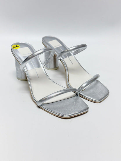 Dolce Vita Silver Wrapped Heels Size 9.5