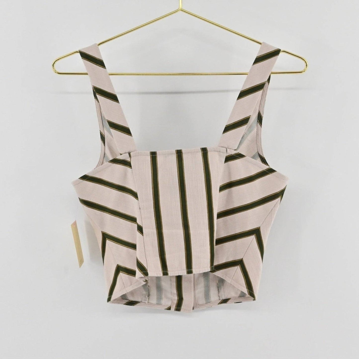 Intermix Tan/Green Stripe 2-Pc Set Size XS