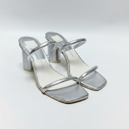 Dolce Vita Silver Wrapped Heels Size 9.5