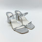 Dolce Vita Silver Wrapped Heels Size 9.5