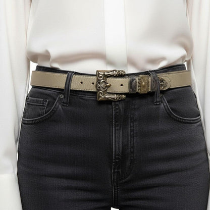 Streets Ahead Western Tan Belt Size L