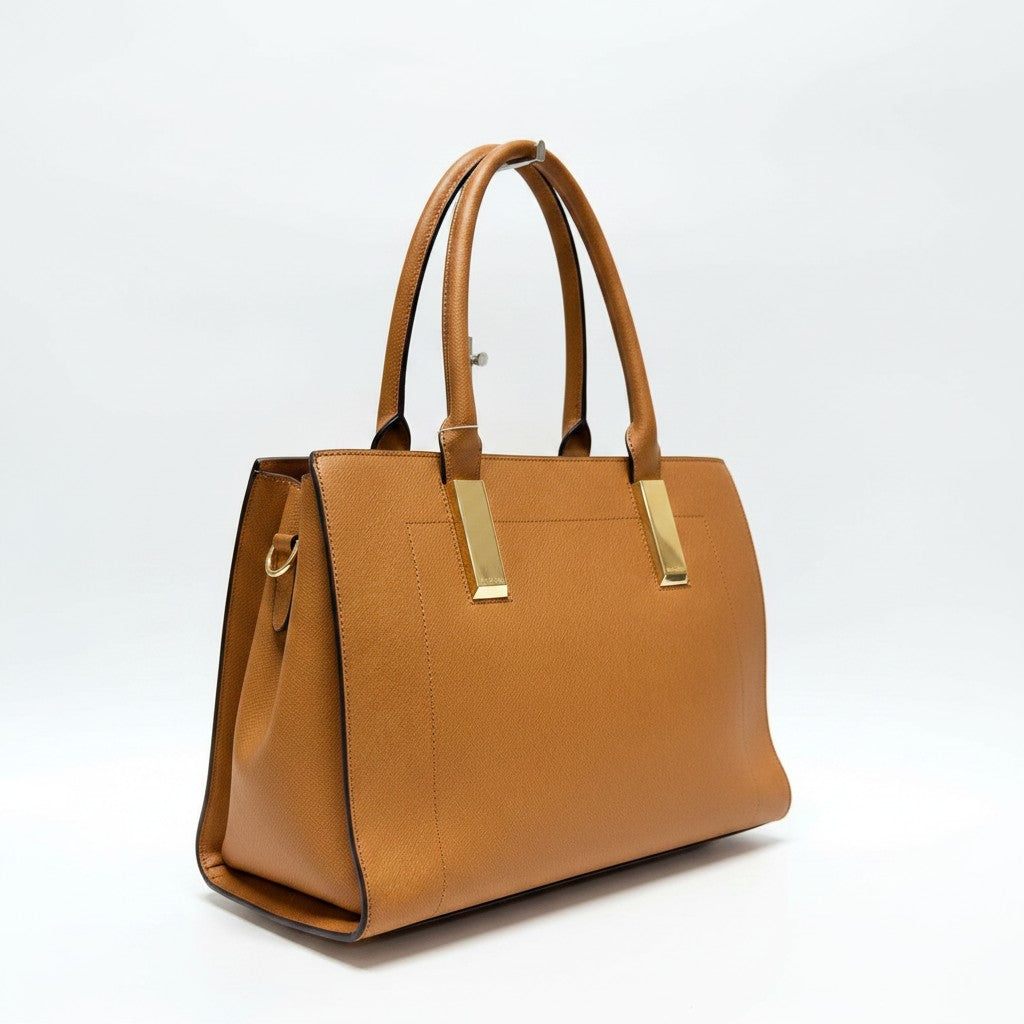 Calvin Klein Saffiano Camel Tote Bag