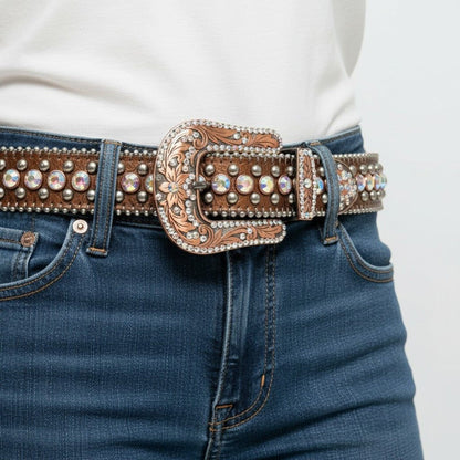 B.B. Simon Swarovski Crystal Belt Size M