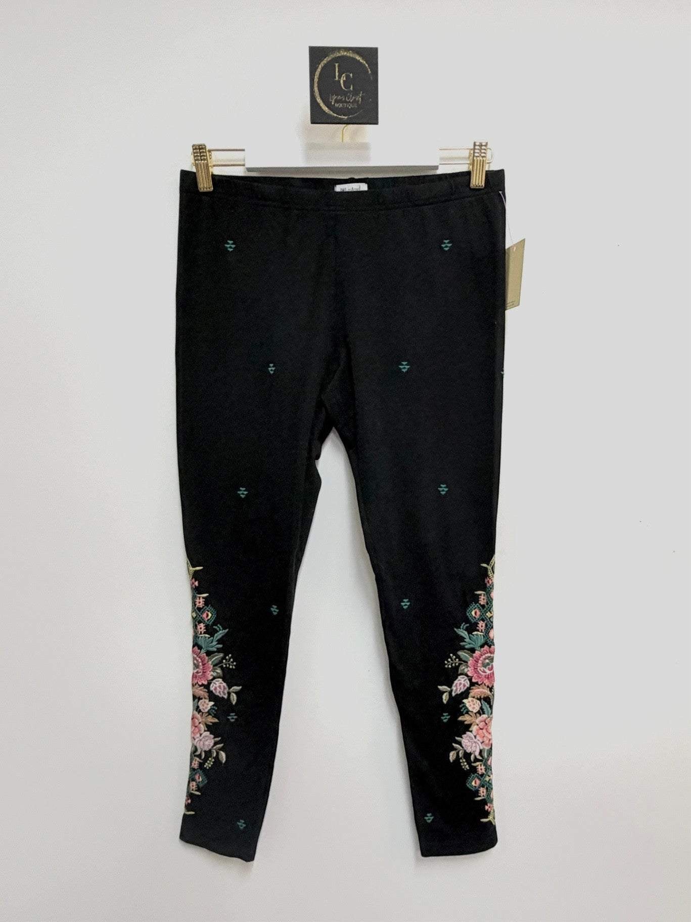 Johnny Was Black Leggings Size M