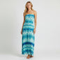 Veronica M Watercolor Strapless Maxi Size S