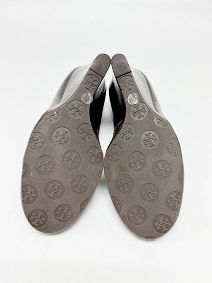 Tory Burch Brown Wedge Shoes Size 7.5
