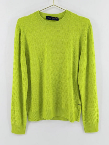 Louis Vuitton Lime Damier Sweater Size M