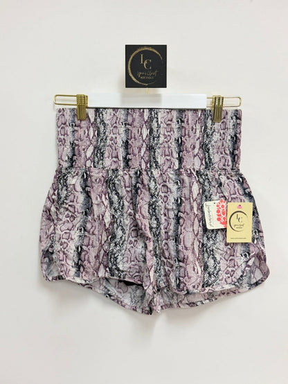 Free People Purple Snake Print Short Size M