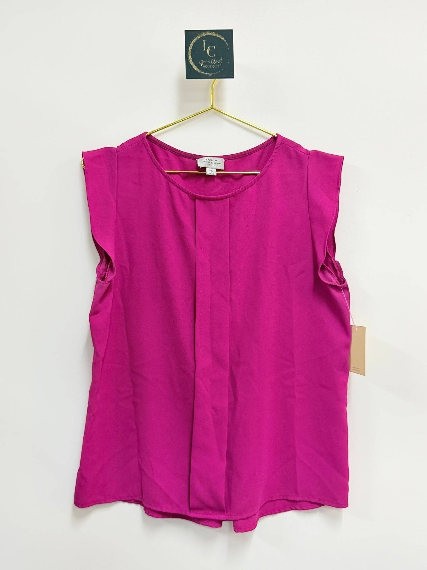Tahari Fuchsia Top Size M Petite