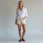 Sans Souci Ivory Lace Shorts Size L