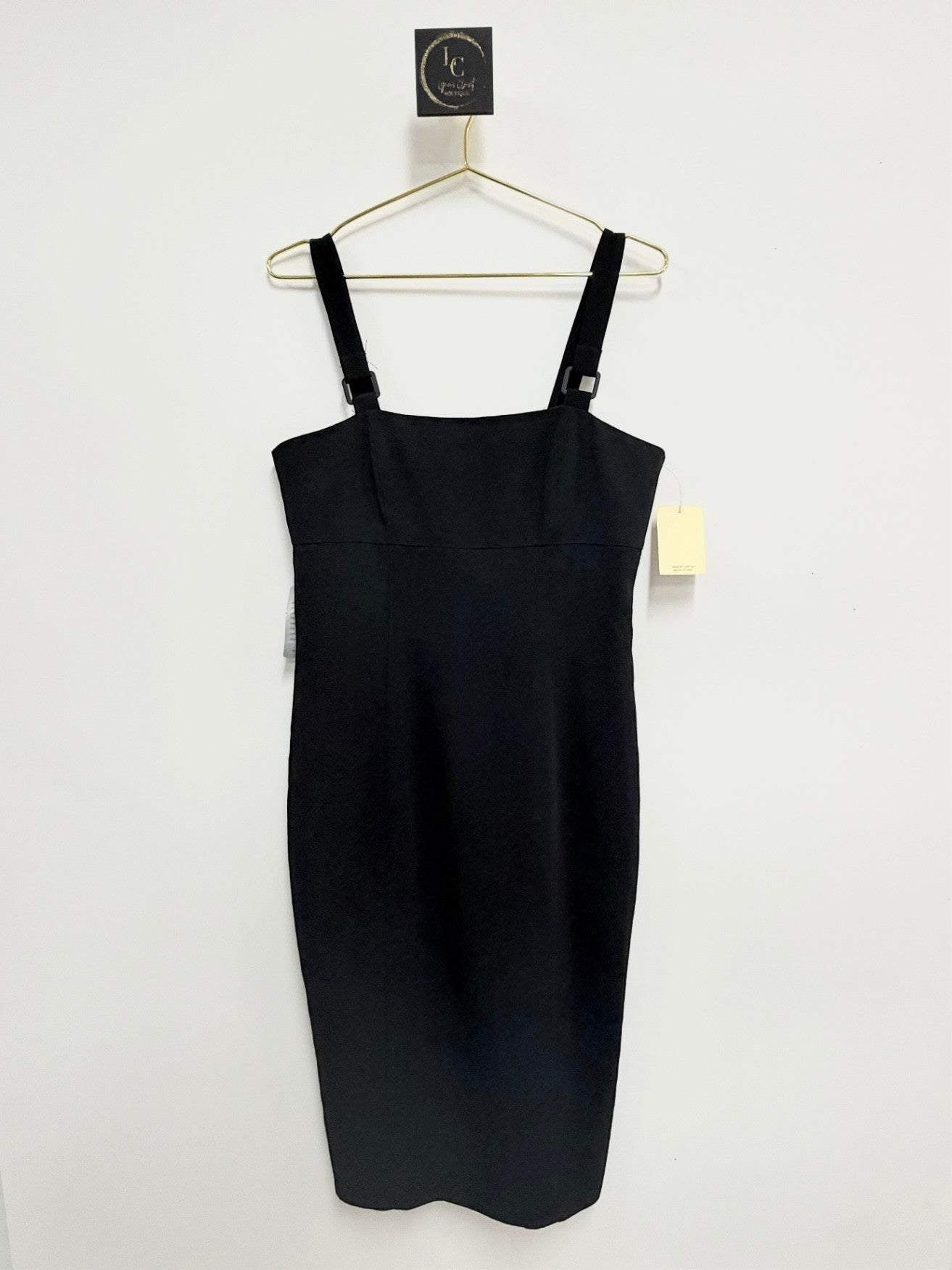Bardot Black Bodycon Midi Size 8