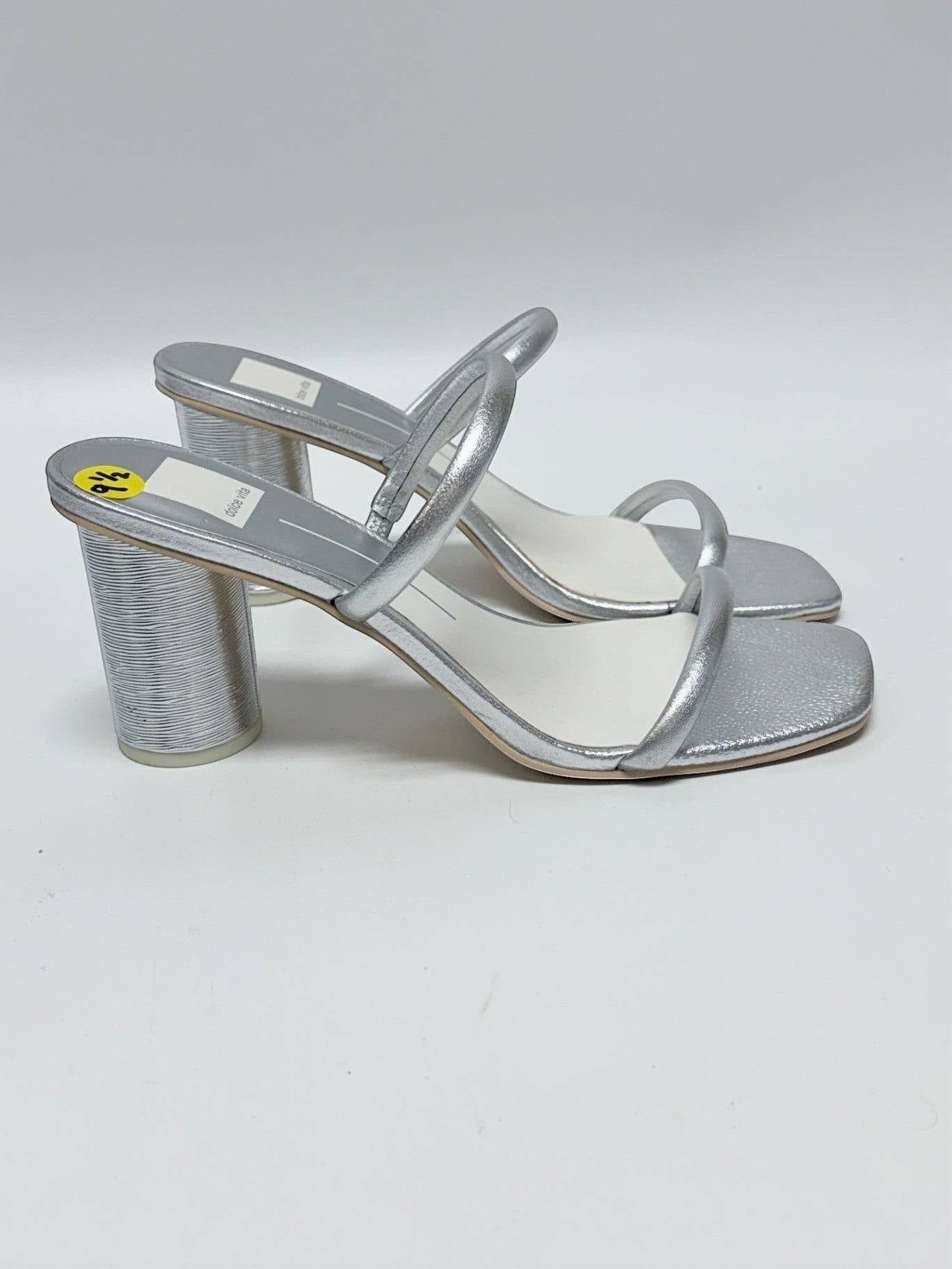 Dolce Vita Silver Wrapped Heels Size 9.5