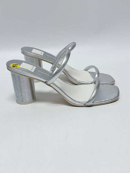 Dolce Vita Silver Wrapped Heels Size 9.5