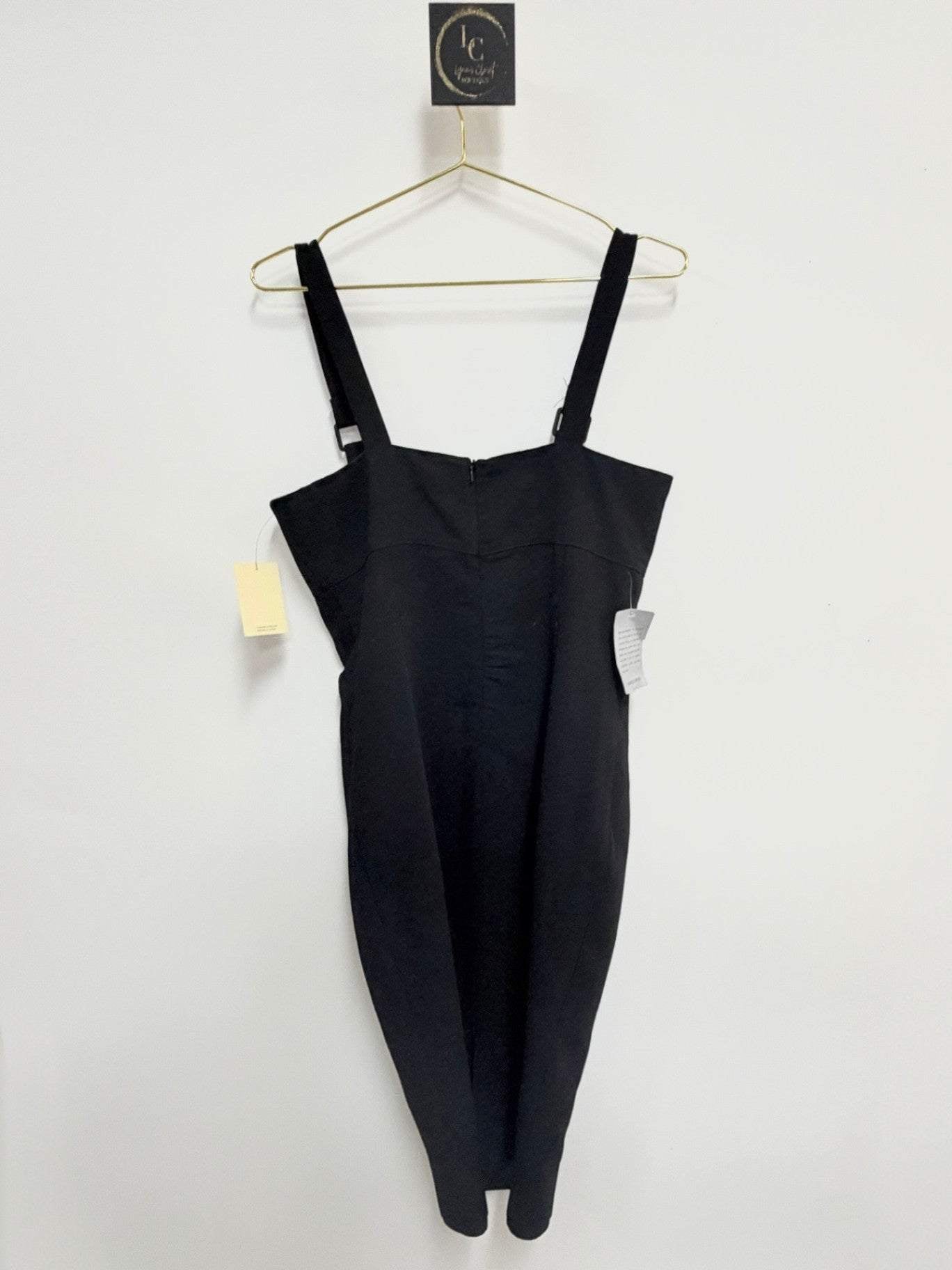 Bardot Black Bodycon Midi Size 8