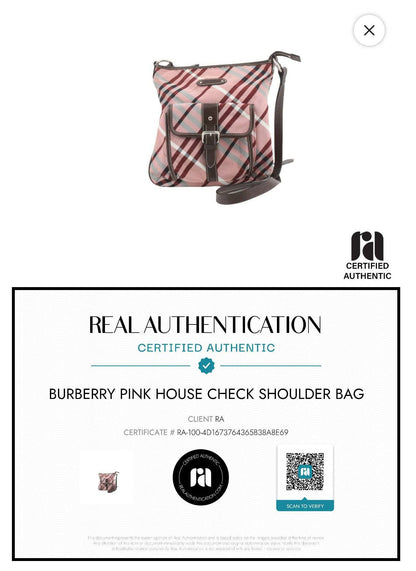 Burberry Pink House Check Crossbody