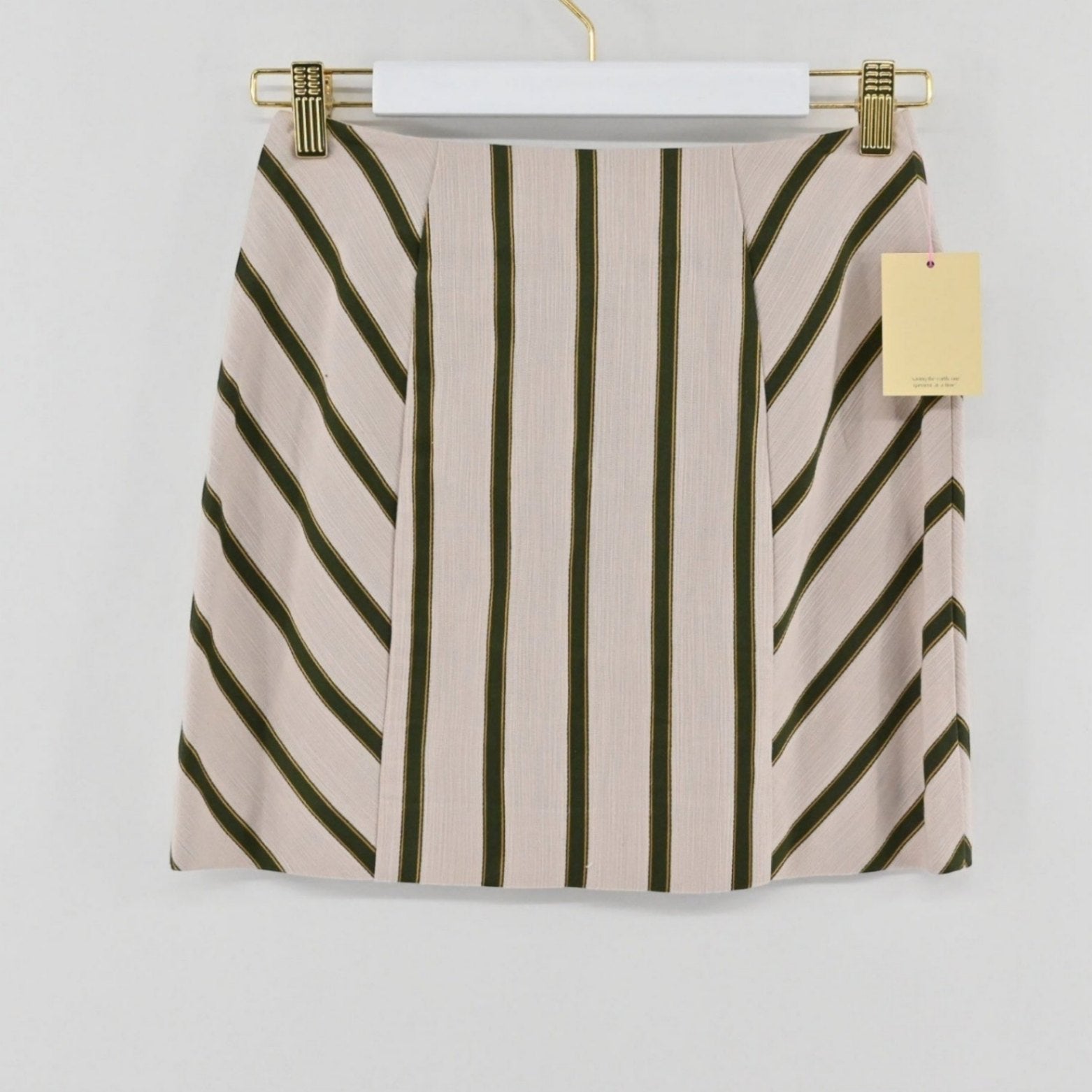 Intermix Tan/Green Stripe 2-Pc Set Size XS