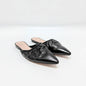 Vicenza Black Leather Mules Size 8