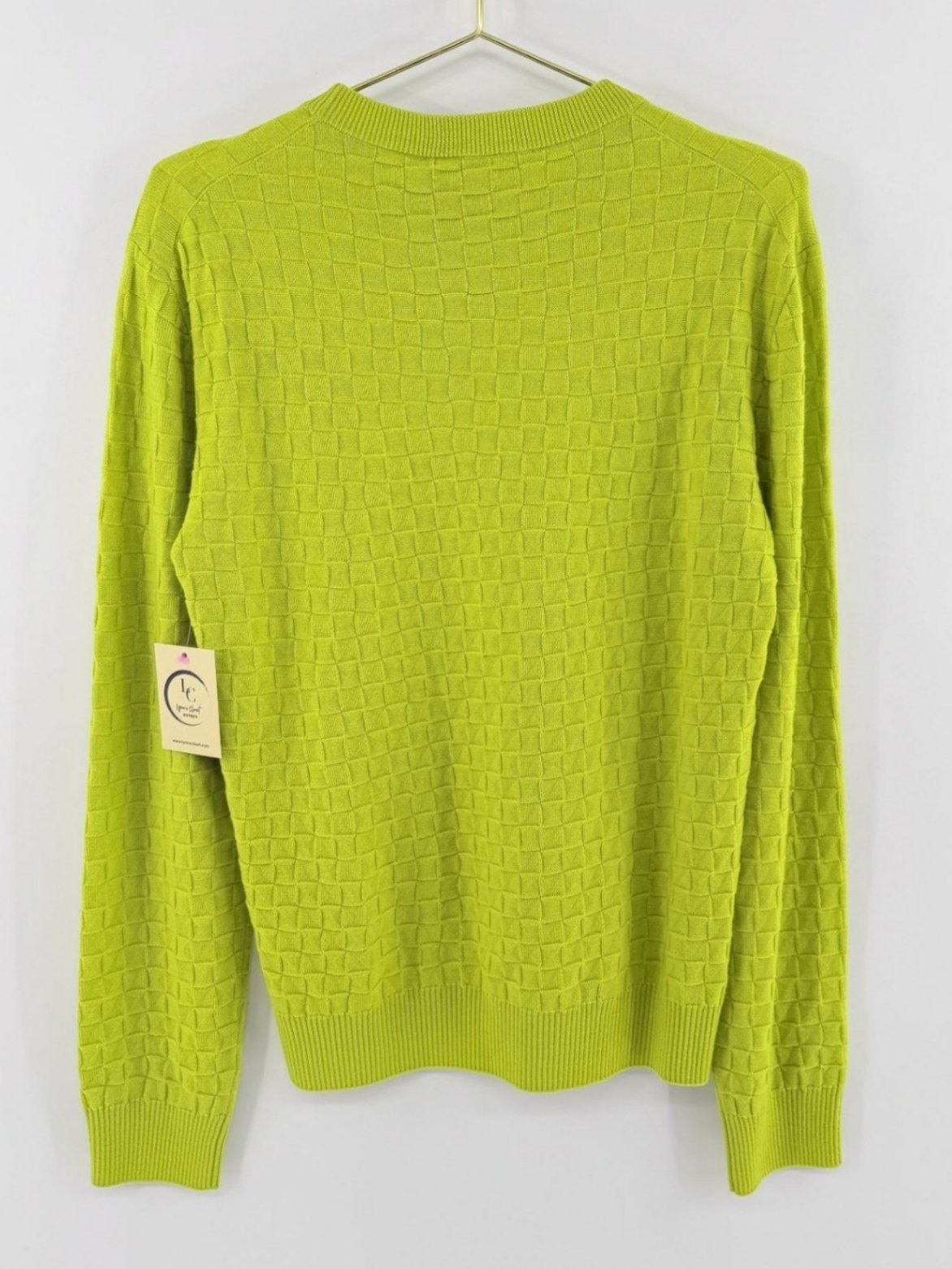 Louis Vuitton Lime Damier Sweater Size M