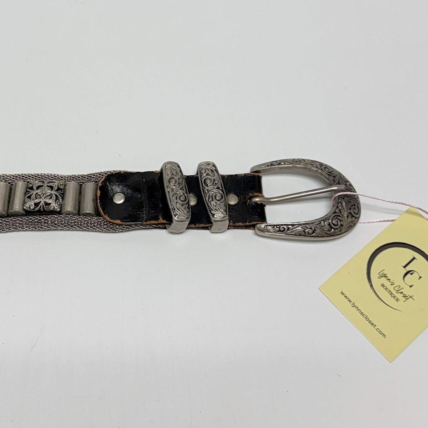 Nanni Made In Italy Mesh Belt Size 40