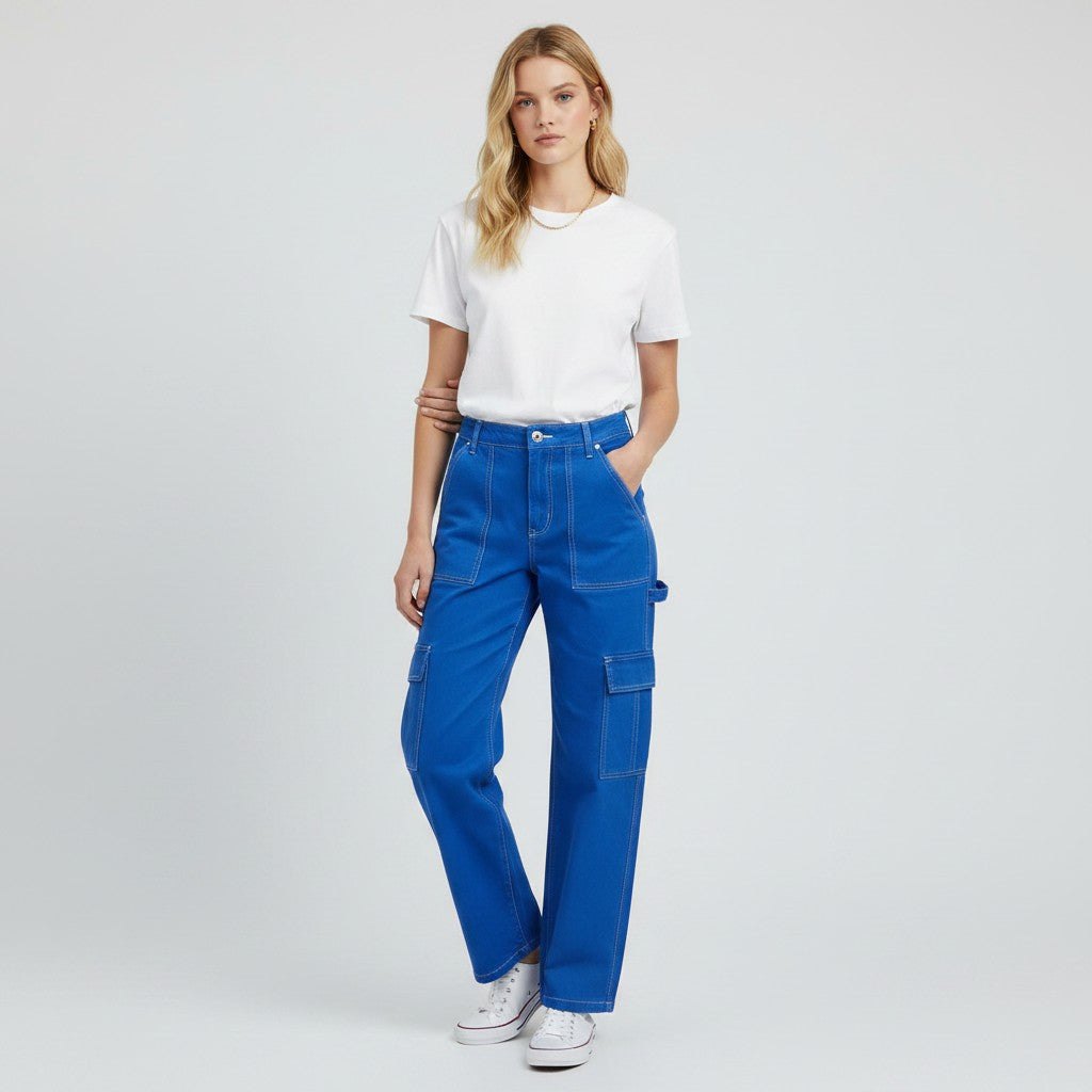 Good American Blue Pants Size 10