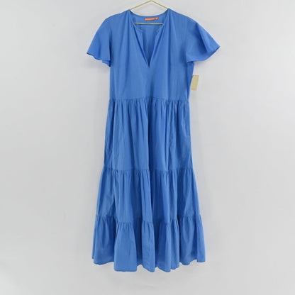 Oliphant Blue Tiered Dress Size L