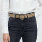 Revolve Tan Studded Belt Size 34
