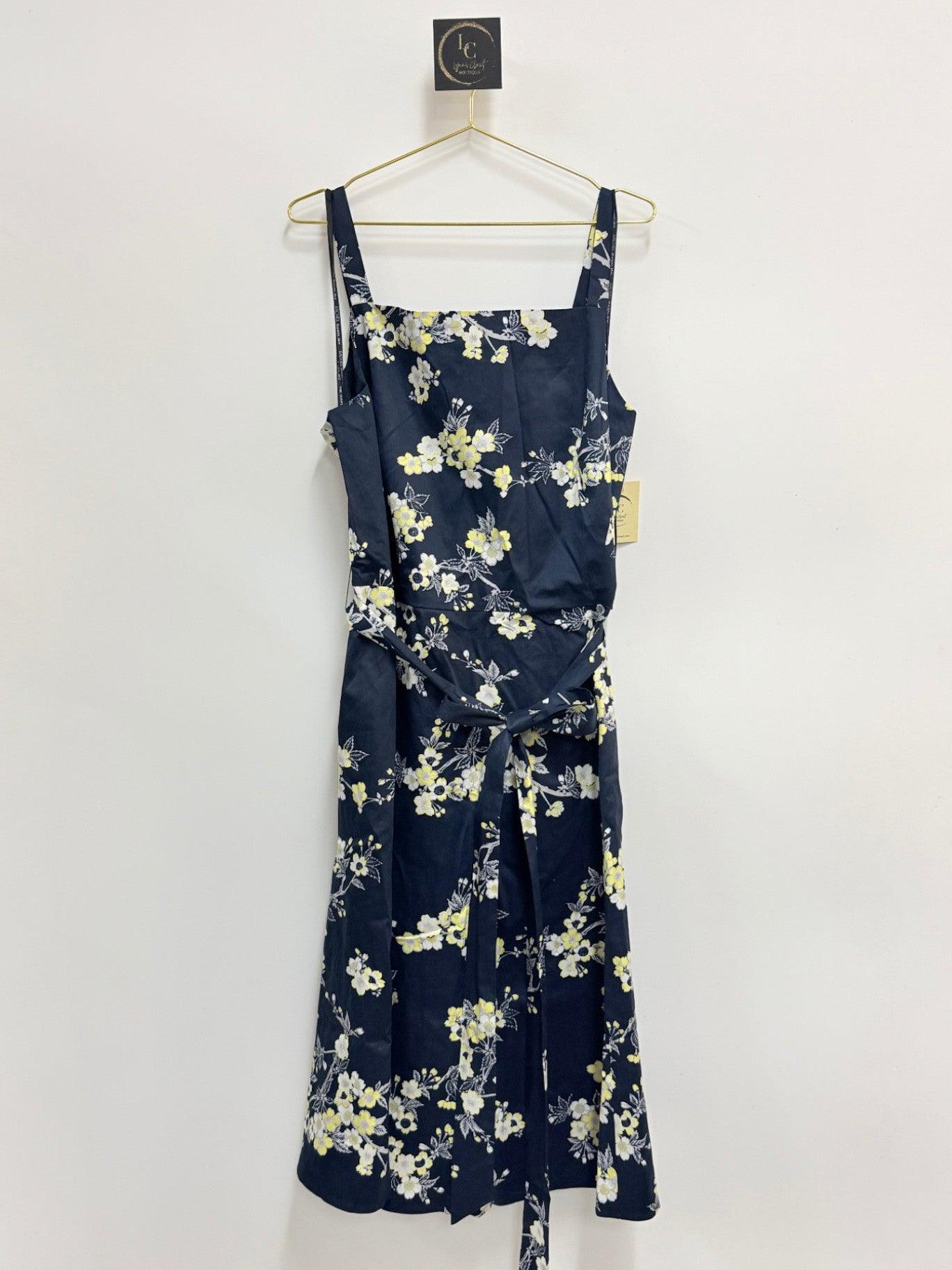 Rachel Roy Navy Floral Dress Size 20W