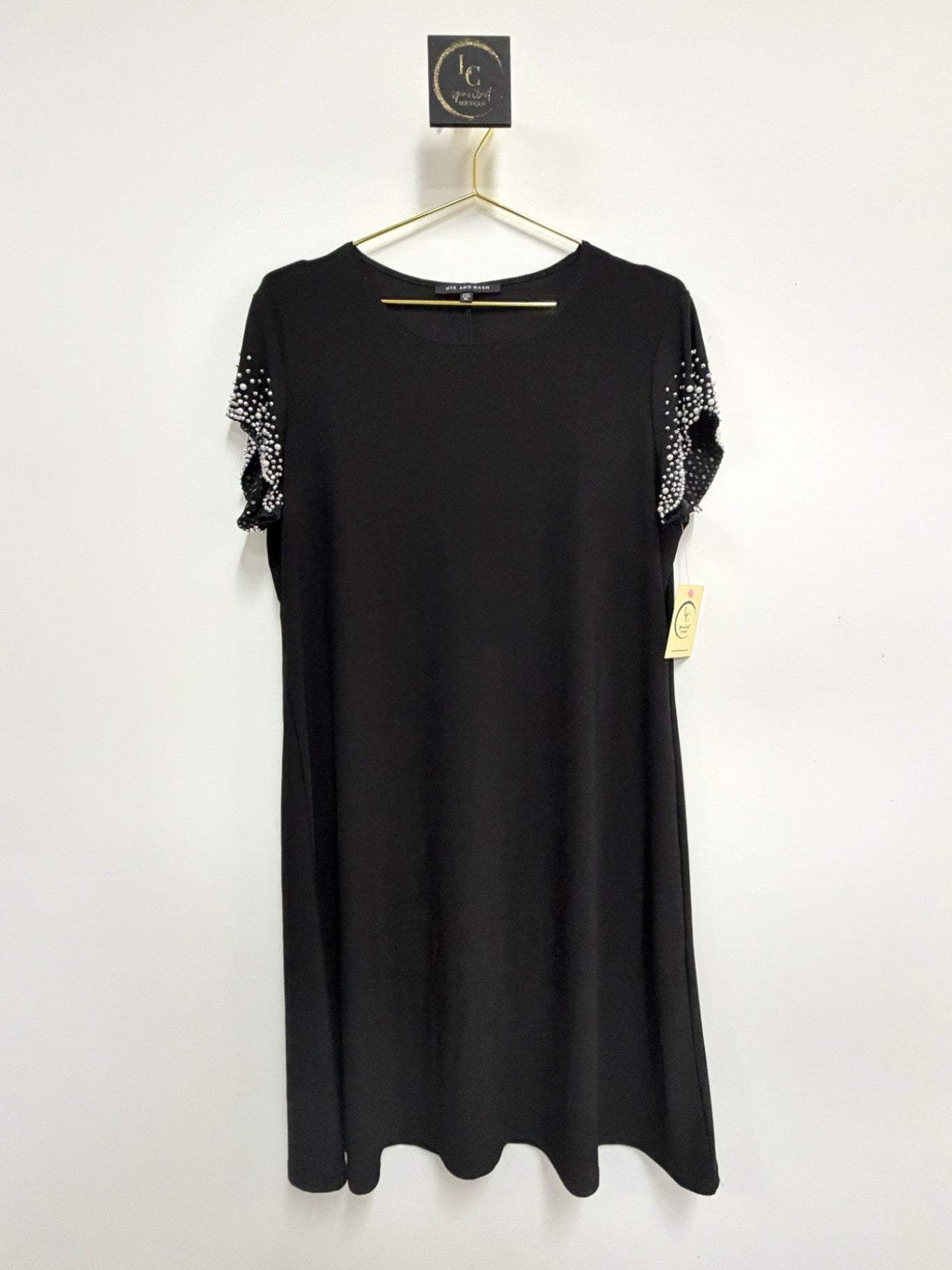 Nik & Nash Black Studded Dress Size XL