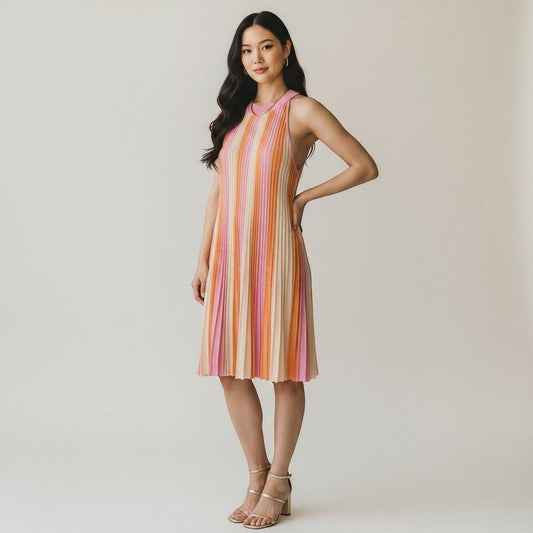 Vtg.90/00's Dior Pleated Knit Dress Size M