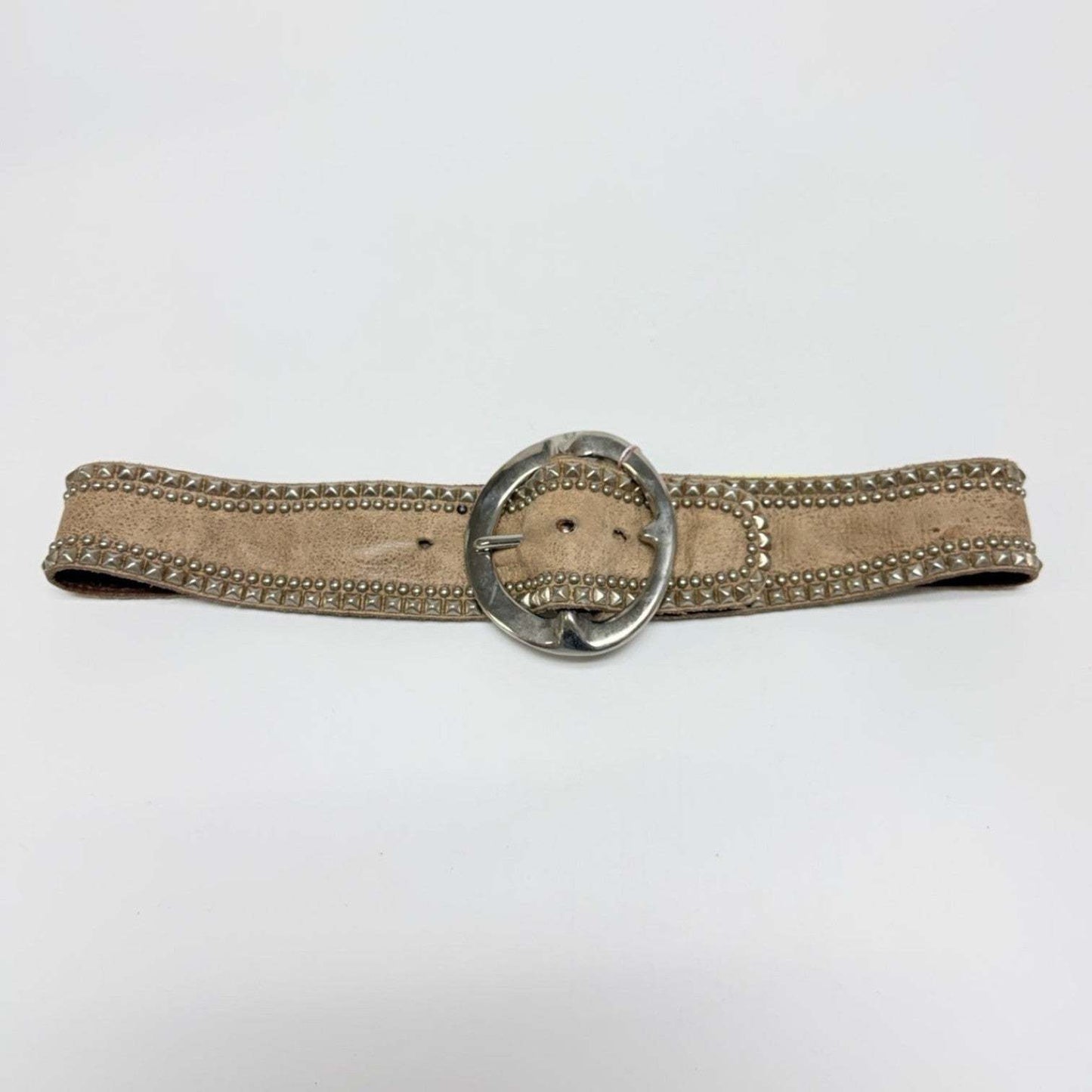 Revolve Tan Studded Belt Size 34