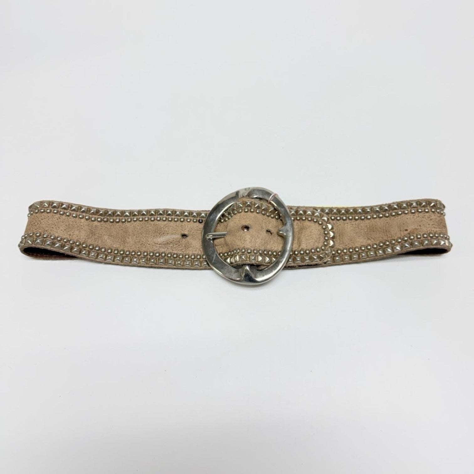 Revolve Tan Studded Belt Size 34