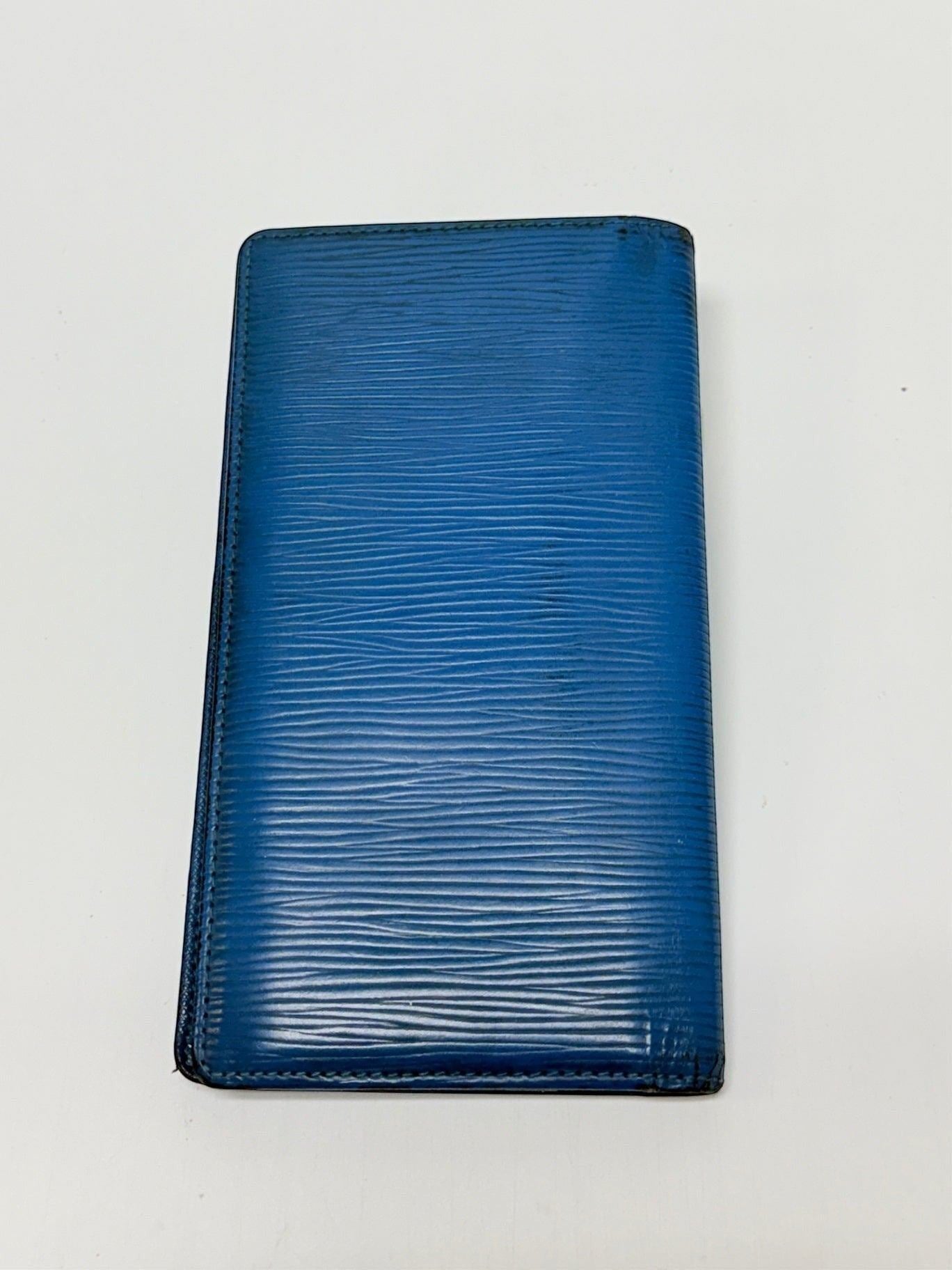 Louis Vuitton Epi Leather Blue Wallet