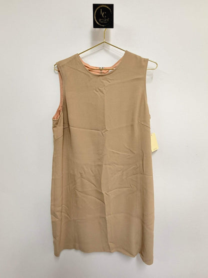Emanuel Ungaro Camel Shift Dress Size 16