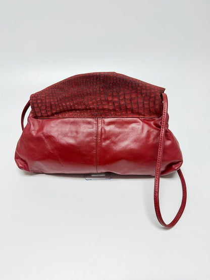 Vintage 1980s Red Leather Crossbody
