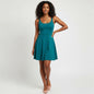 Susana Monaco Teal Mini Dress Size M