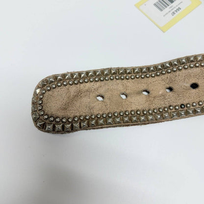 Revolve Tan Studded Belt Size 34
