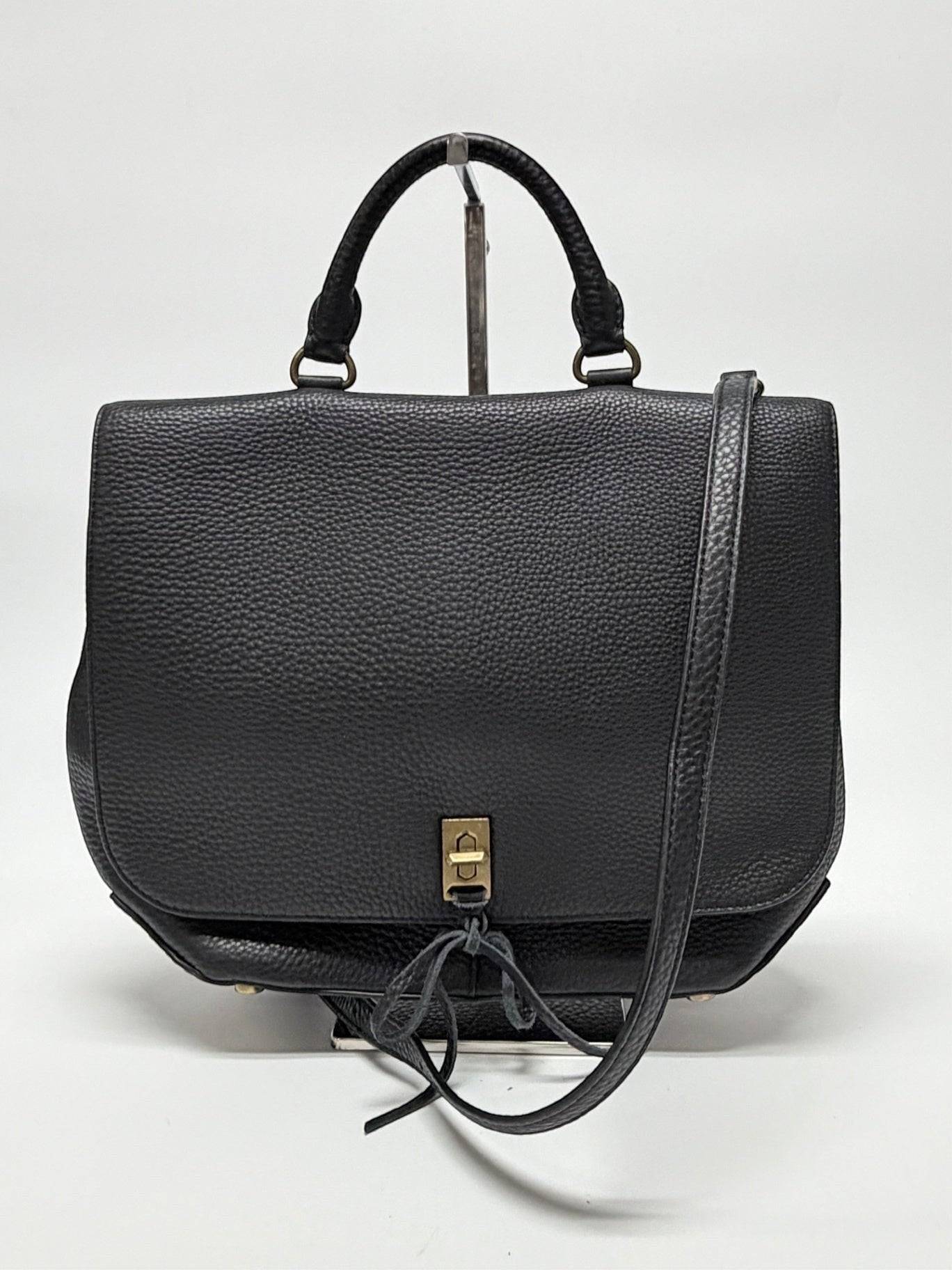 Rebecca Minkoff Darren Leather Convertible Bag Black