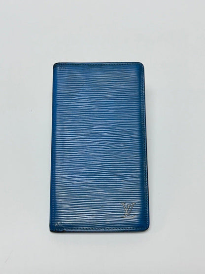 Louis Vuitton Epi Leather Blue Wallet