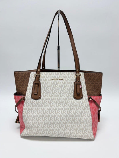 Michael Kors Color-Block Logo Tote