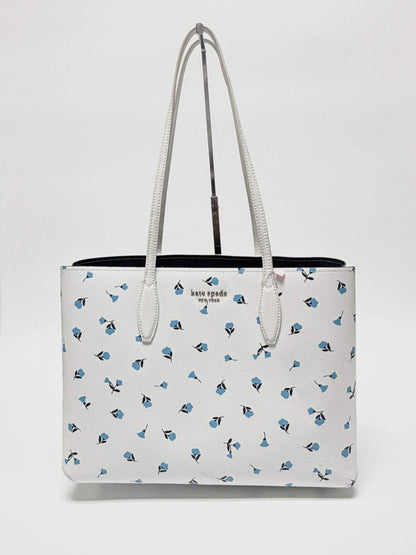 Kate Spade Large Floral White Tote
