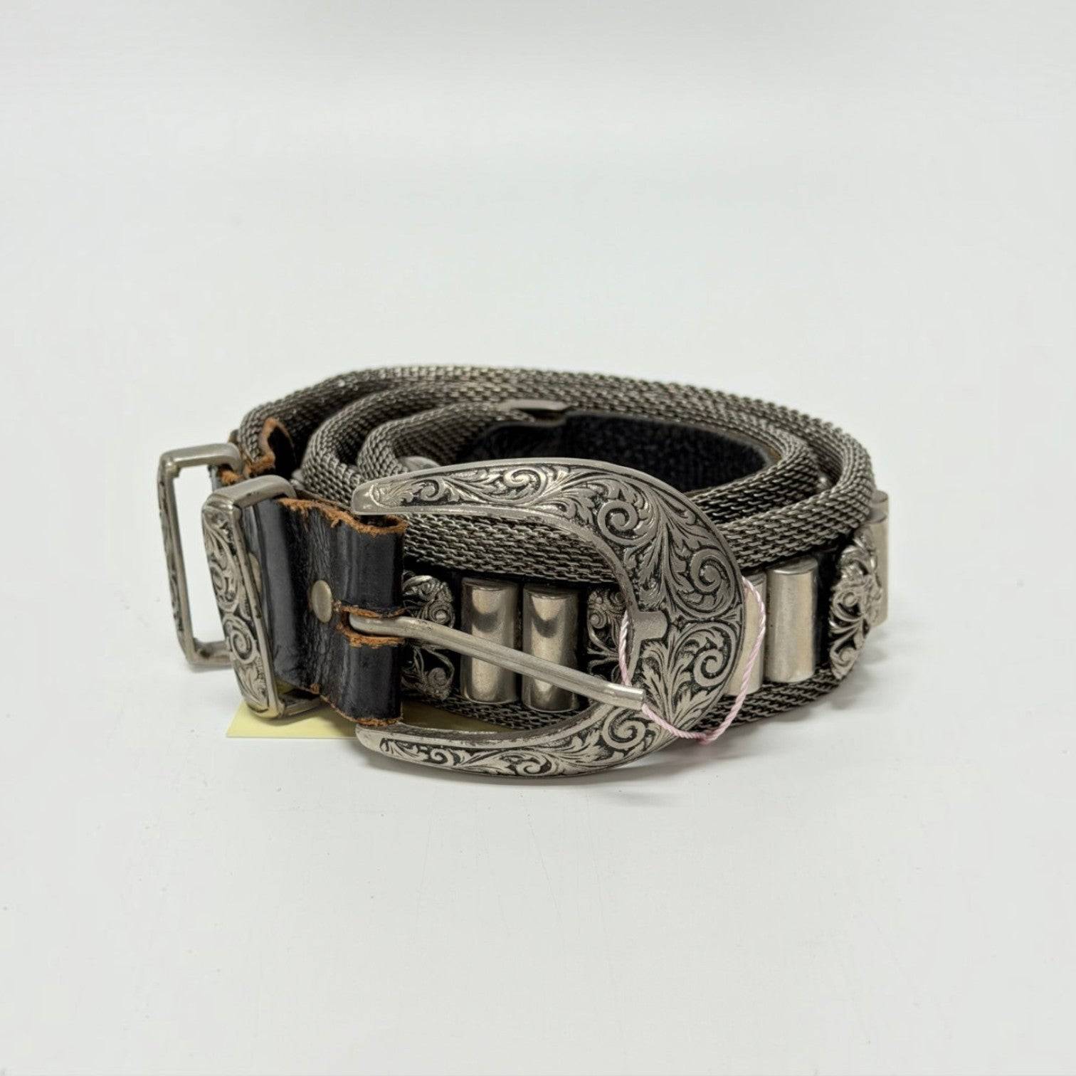 Nanni Made In Italy Mesh Belt Size 40