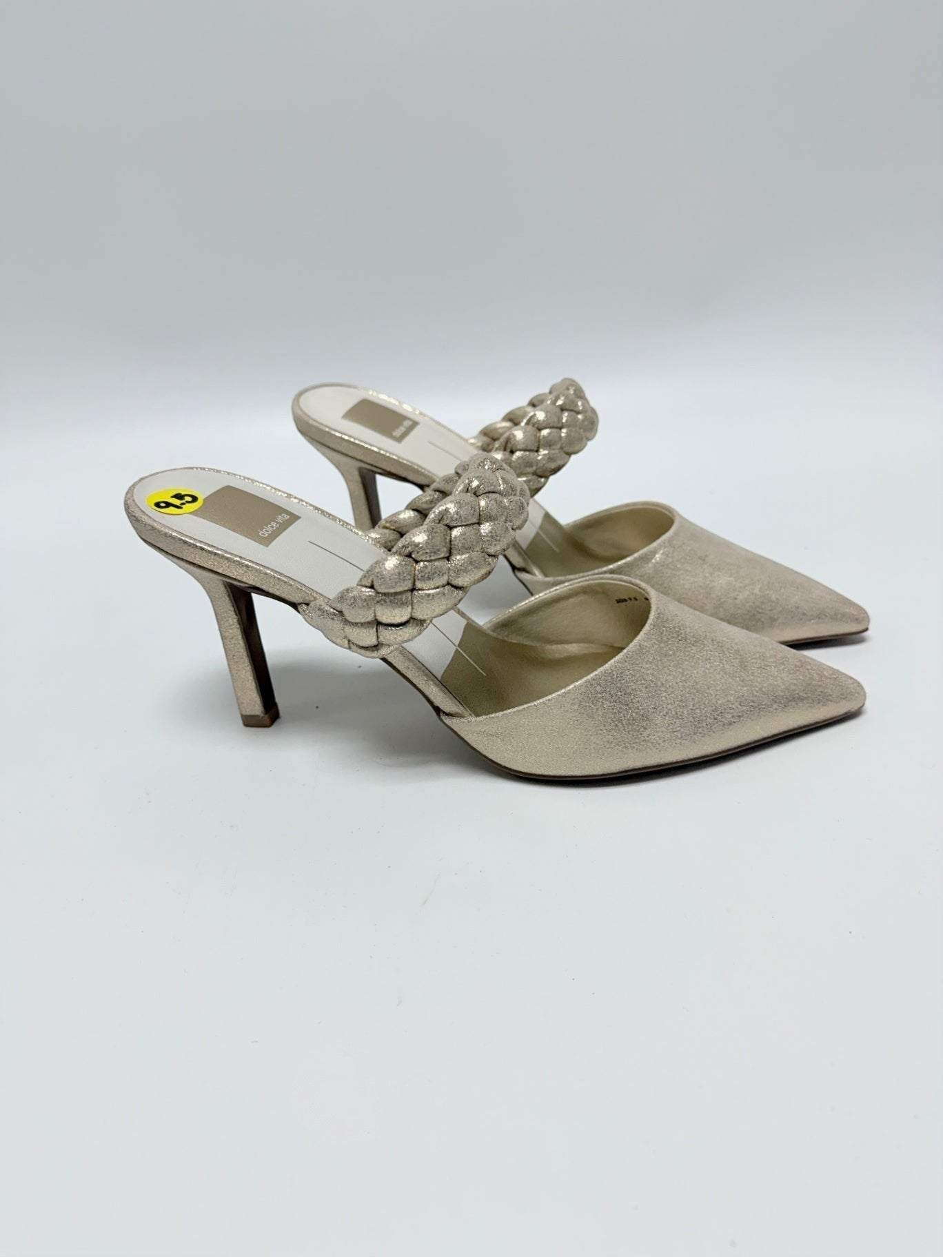 Dolce Vita Gold Braided Heels Size 9.5