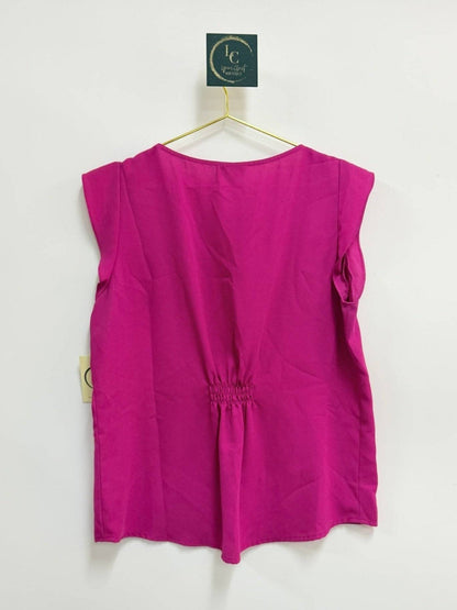 Tahari Fuchsia Top Size M Petite
