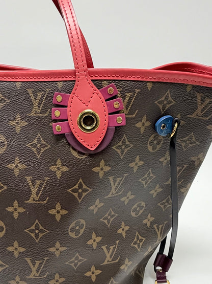 Louis Vuitton Limited Edition 2015 Monogram Totem Neverfull MM Tote Bag