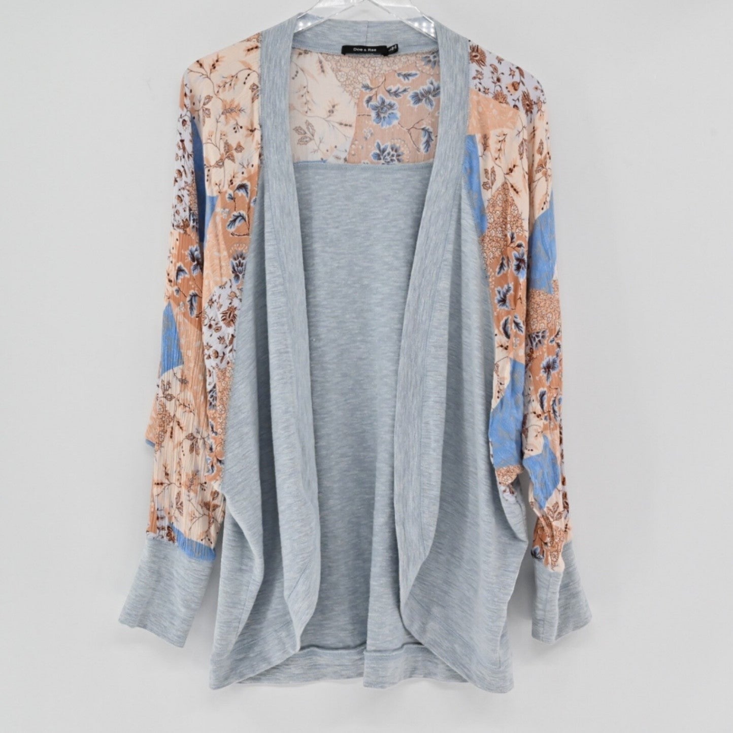 Doe & Rae Patchwork Floral Cardigan Size L