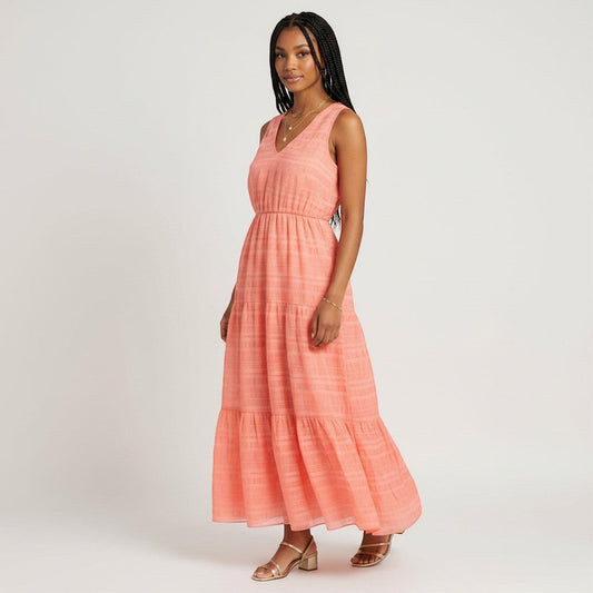 Gal Meets Glam Tiered Maxi Dress Size 4